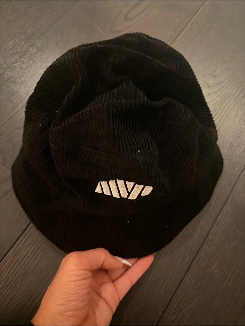 Netflix / MVP Black Corduroy Bucket Hat with Red Embroidery limited addition OS